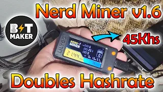 NerdMiner V2 update Doubles Hashrate + features