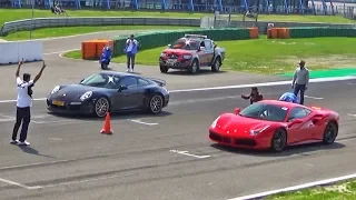 Ferrari 488 GTB  -vs-  Porsche 911 Turbo S  -vs-  Nissan GT-R