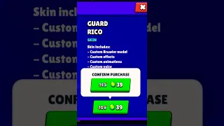 Finally Purchased Guard Rico #brawlstars #shorts #skins