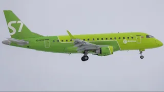 Полет на самолете. Красноярск-Новосибирск. А/К S7 Airlines.