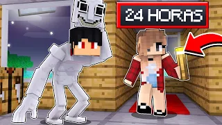 Me vesti de HOMEM DA JANELA e ASSUSTEI meus AMIGOS no Minecraft por 24 HORAS! ‹‹ P3DRU ››