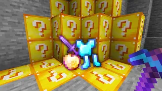 minecraft mas os MINÉRIOS SÃO LUCKY BLOCKS!