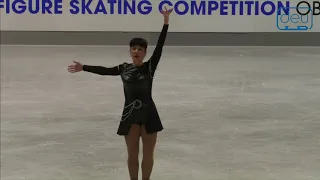 Elena EGORENKO. Oberstdorf 2018. Silver Ladies III - Free Skating. 8 place