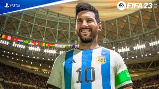 FIFA 23 PS5 - Argentina vs Portugal | Messi, vs Ronaldo | FIFA World Cup Final | 4K Gameplay