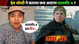 Baalveer Season 4 : Dev Joshi told when will Baalveer 4 come? Latest Update | Telly Wave News