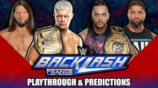 WWE Backlash 2024 - WWE 2K24 Playthrough & Predictions Live Stream