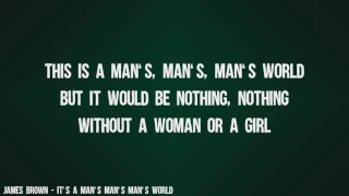 James Brown - It's A Man's Man's Man's World (Lyrics Video)