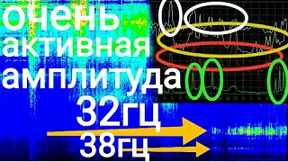 Активная Частота Шумана Резонанс обзор на 8.1-9.1.2021 Амплитуда очень активная(много всплесков)