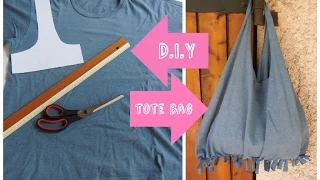 ✂ Recycle un T-shirt en tote bag / T-shirt bag DIY - no sew