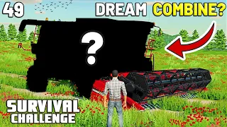 DID I BUY OUR DREAM COMBINE? | Survival Challenge | Farming Simulator 22 - EP 49