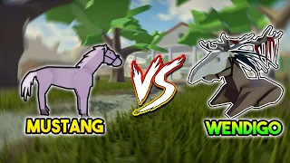 Roblox Wild West -(Wendigo Horse Vs Mustang) - (2021 Halloween Event)