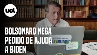 Bolsonaro sobre pedir ajuda a Biden contra Lula: ‘Não existe isso daí’