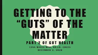 Prime Time Alive- Gut Health part 2 12/2/20