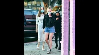 Angelina Jolie With Daughters Shiloh Jolie Pitt And Zahara Jolie Pitt Transformation  And Style