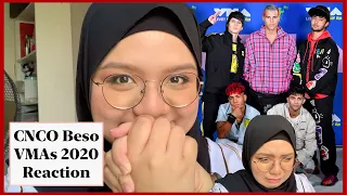 cnco performs 'beso' | reaction to cnco's 2020 VMAs performance!
