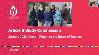 Article II Study Commission Report to UUA Board of Trustees