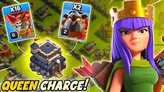 TH9 Queen Charge LavaLoon Attack Strategy 2023 | LavaLoon Attack Strategy Th9 | Clash Of Clans - COC