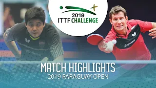 Robert Gardos vs Cazuo Matsumoto | 2019 ITTF Paraguay Open Highlights (R16)
