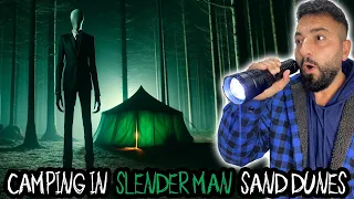 TERRIFYING CAMPING IN THE SLENDER MAN SAND DUNES