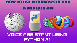 How To Use WebBrowser And Wikipedia Module In Python | Voiceassistant Part 1| All in one code