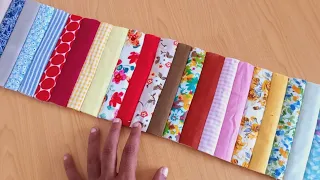 Look How Beautiful These Scraps Transform/Left-over Fabric Project