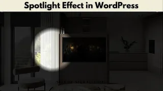 How to Create Spotlight Effect in WordPress using CSS and JS | WordPress Tips and Tricks