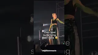 Taylor Swift and Yoongi of BTS surprise fans at concerts #kpop #taylorswift #suga #fancam #thatthat