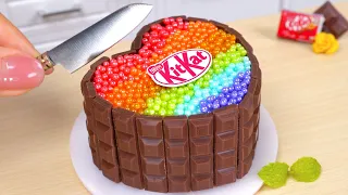 Amazing KITKAT Cake | Sweet Miniature KitKat Chocolate Cake Decorating | Tiny Chocolate Cakes