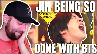 Jin Being SO Done With BTS! VLive Compilation Reaction