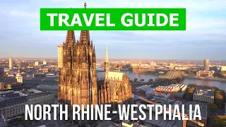 North Rhine-Westphalia, Germany | City of Cologne, Dusseldorf, Dortmund, Essen | Drone 4k video
