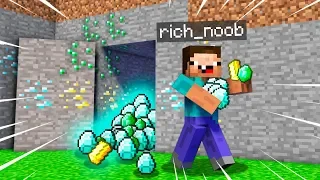 Minecraft NOOB vs PRO : NOBODY WILL FIND THIS SECRET TREASURE PLACE ! / Animation (100% trolling)