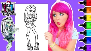 Coloring Monster High Frankie Stein Coloring Page | Ohuhu Paint Markers