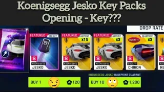 Asphalt 9 Koenigsegg Jesko Key Packs Opening - Key???