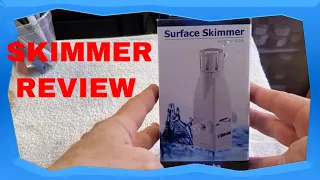 AQUARIUM SURFACE SKIMMER REVIEW / SHIRUBA surface skimmer