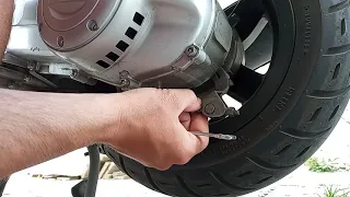 🔥COMMENT🔥RÉGLER LE CÂBLE DE  FREIN ARRIÈRE D'UN SCOOTER ZIP I-GET PIAGGIO