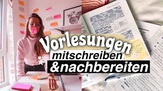 In Vorlesungen MITSCHREIBEN + Vorlesungen NACHBEREITEN // Tipps & Tricks für Notizen