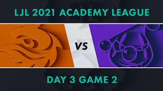 V3.A vs RJ.A｜LJL 2021 Academy League Day 3 Game 2