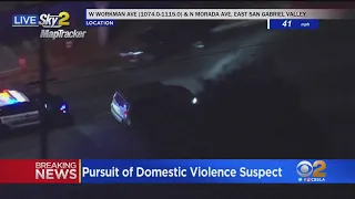 Pursuit suspect so far refuses to exit vehicle