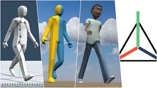 Walk cycle | Easy trick to make smooth walking animation using prisma3D