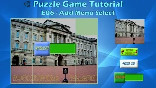 How to make a Puzzle Game (E06 Add Menu Select) - Unity Tutorial