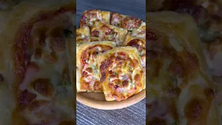 Быстрая и очень хрустящая МИНИ ПИЦЦА 🍕😍 #shorts