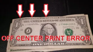 OFF CENTER PRINT! Error Bill Found Searching Banknotes