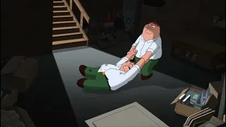 Peter attacked by Hologram Peter: Family Guy Season 21 Episode 6