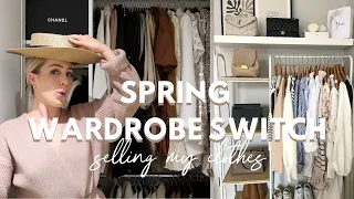 SPRING WARDROBE SWITCH OVER | SELLING MY CLOTHES