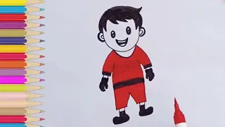 Cute boy Drawing | Little boy Drawing | Step by Step boy Drawing | Easy Drawing for kids |