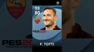 F.TOTTI PES EVOLUTION 2016-2021