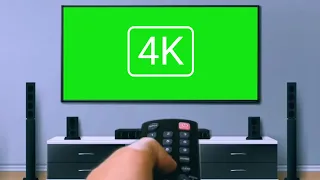 4K Smart Tv Green Screen Effect  With Hand Remote Control | 4k green screen tv