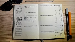 Bullet Journal 2023 в минималистичном стиле