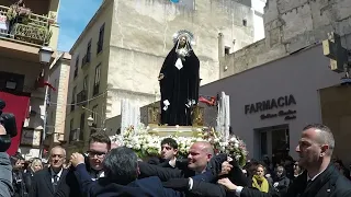 Addolorata Processione dei Misteri 2023 Entrata Piazza Purgatorio Canto:Madre Dolcissima Addolorata.