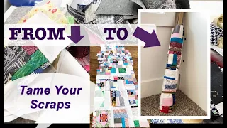 TAME YOUR SCRAPS! | Make Fabric From Scraps! | 6 YARDS (x18") OF SCRAP FABRIC! | Bolt of Scraps!